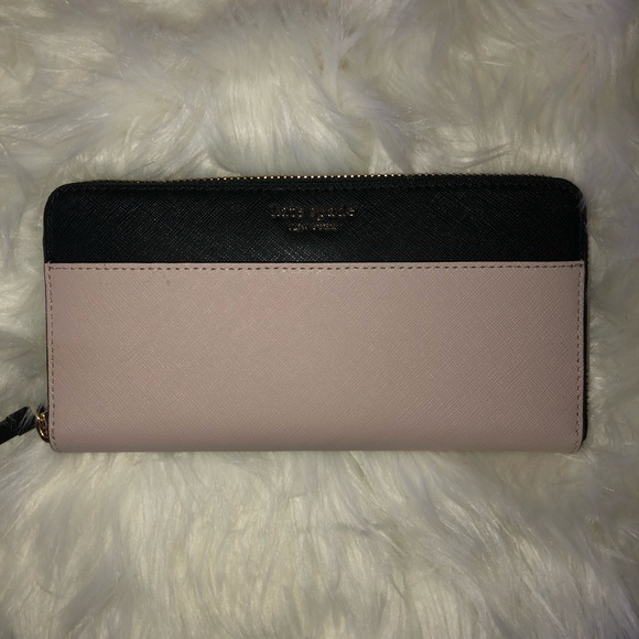 kate spade Handbags - Black and Light Baby Pink Kate Spade Wallet